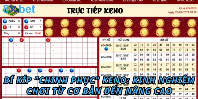 Bí kíp chinh phục Keno: Kinh nghiệm chơi từ cơ bản đến nâng cao